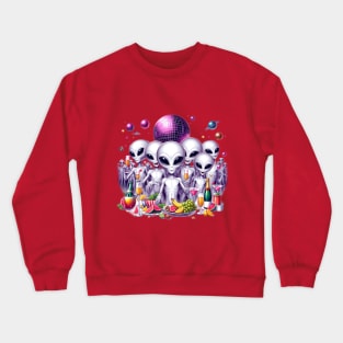 Alien Christmas Party Crewneck Sweatshirt